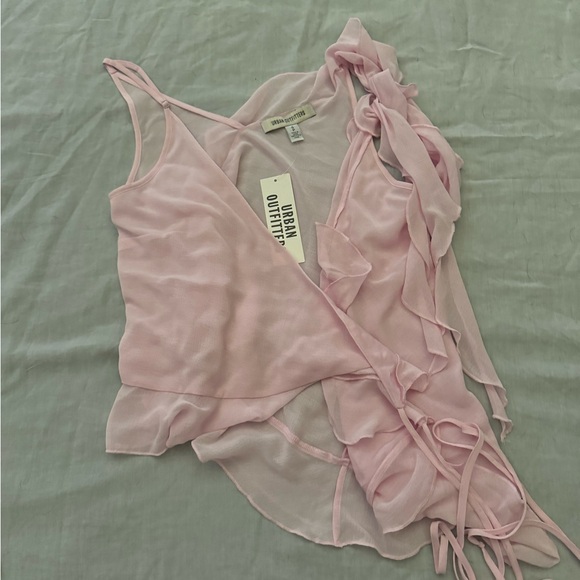 Urban Outfitters Belle Ruffle Wrap top y2k vibes - Picture 5 of 5